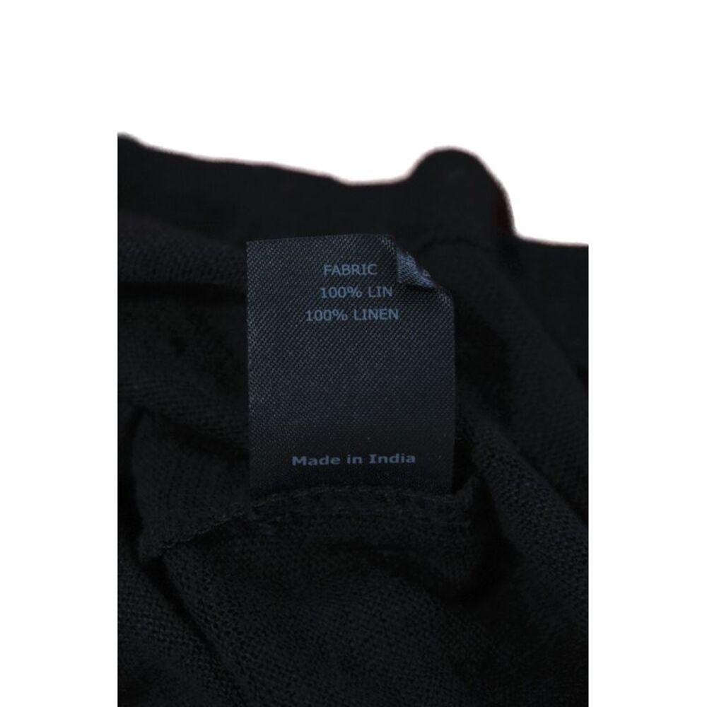 Nue 19 04 Women Linen Beaded Scoop Neck Camisole Black Size 36 - Picture 4 of 6